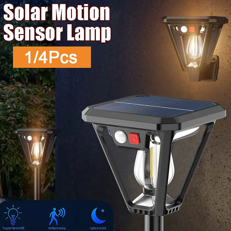 Solar Motion Light for Lawn or Wall Mounting