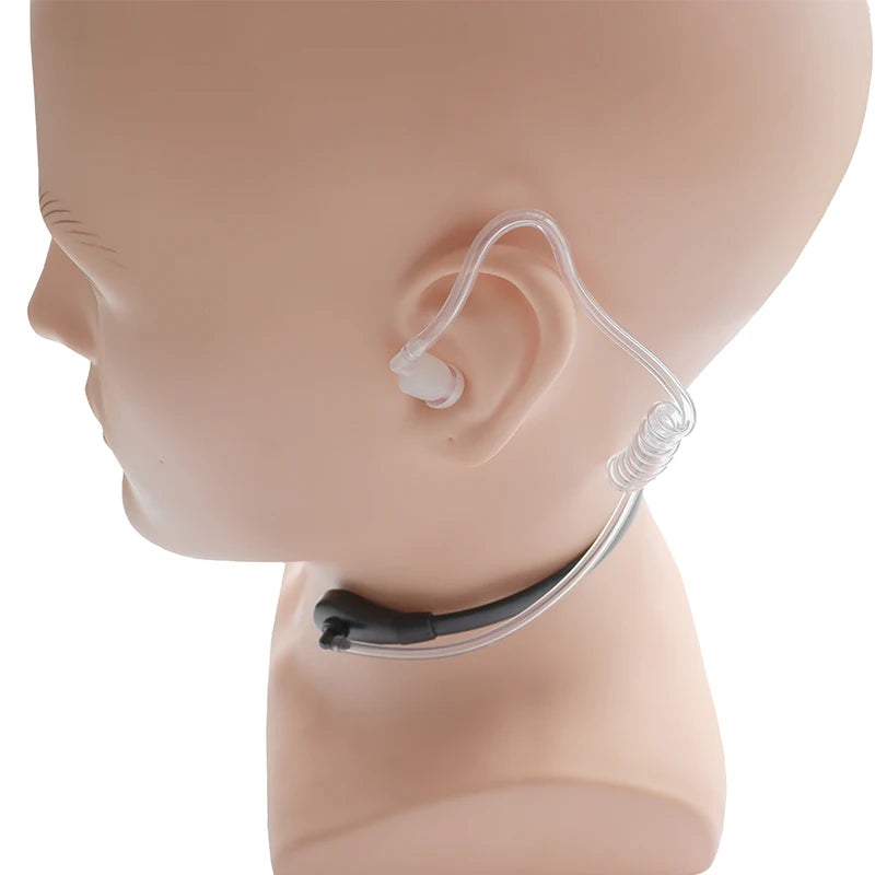 Grlo-mikrofon i earpiece za radio s PTT-om