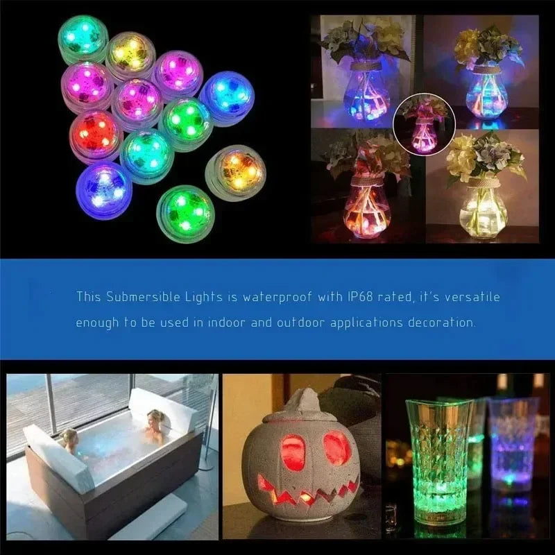 Wireless RGB LED Ambient Light with Remote, IP68 Rated
