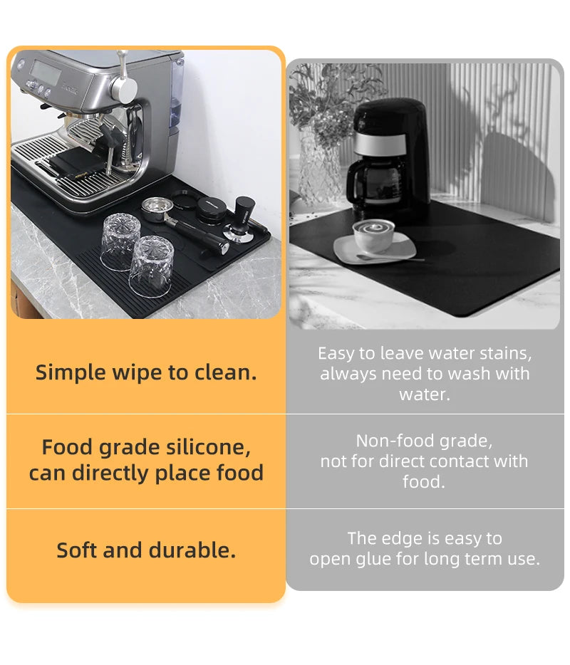 Disco de Compactação de Café Distribuidor Estação Porta-filtro Silicone Pad Espresso Maker Acessórios de Bar Cozinha Coffeeware The corner Barista Tools