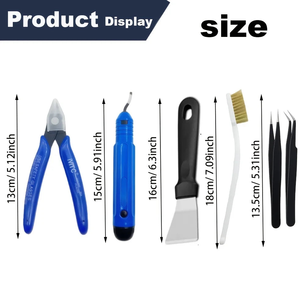 6-Piece 3D Print Cleanup Tool Kit