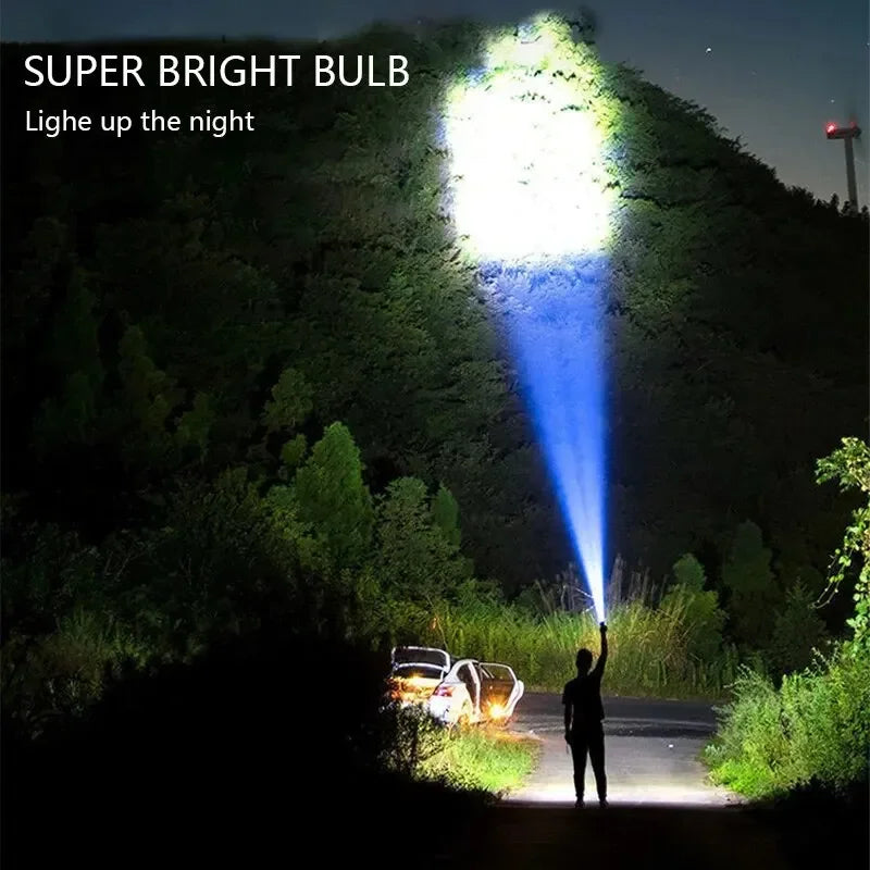 Rechargeable LED Flashlight with Side Light