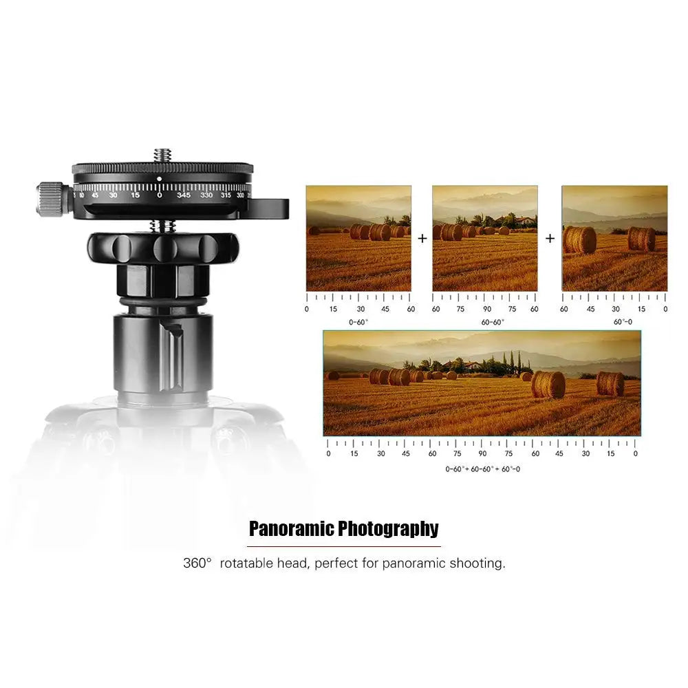 Panoramic Camera Panning Base with Bubble Level