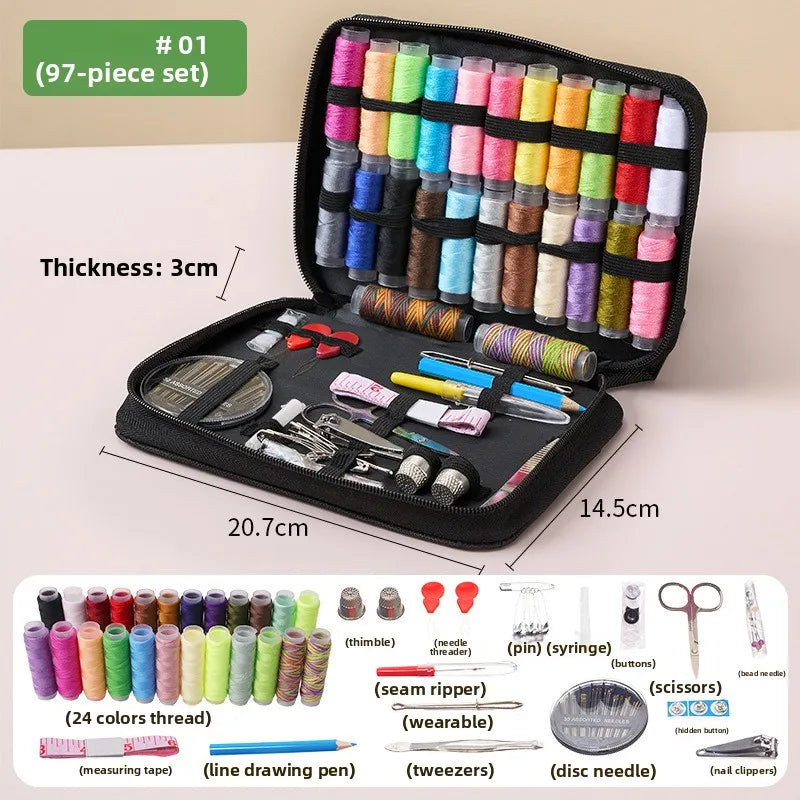 Professionele Complete Naaikit Set met Draden Naalden Scharen Tape Meetlint voor DIY Handwerk Beginners Home Repair