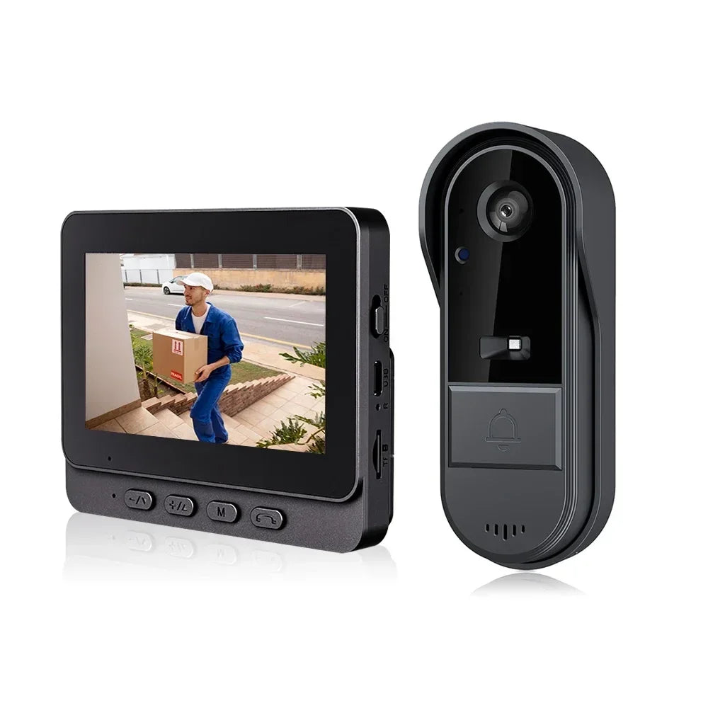 4.3inch 2.4G  Wireless Video Doorbell Camera WIFI Night Vision Smart Home Security Door Bell Two Way Intercom For Home Spy-shop.com