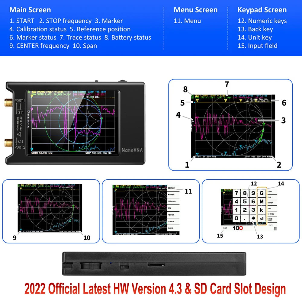 NanoVNA-H/H4 Vector Network Analyzer