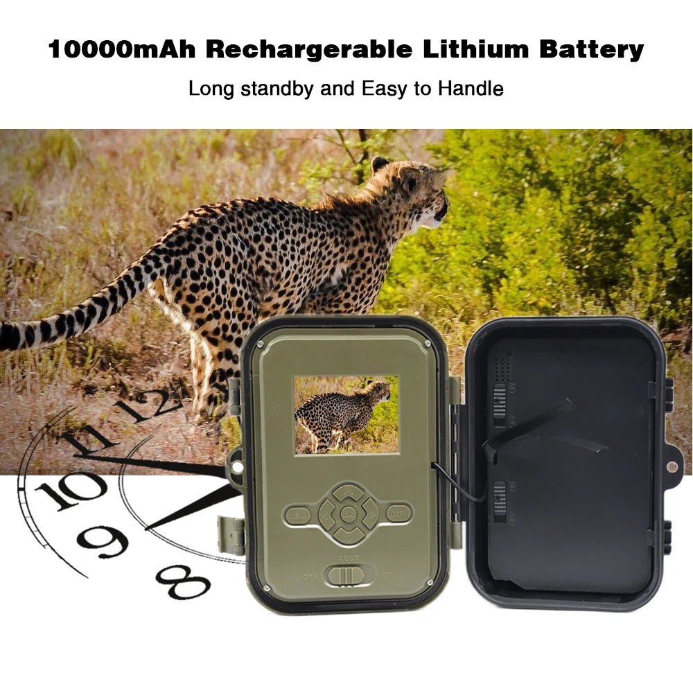 4K  30MP Live Stream WiFi Trail Camera  APP Bluetooth Hunting Cameras With 10000mAh Li-Battery Night Vision WiFi940PROLI 