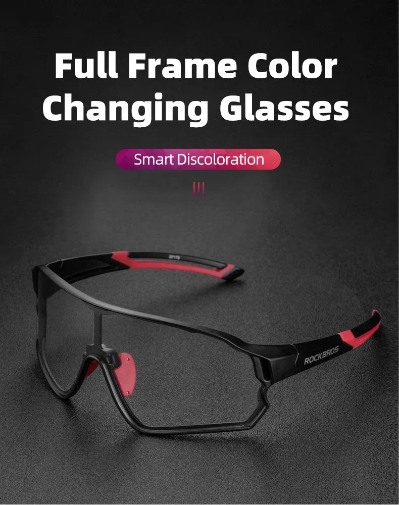 Photochromic Bike Glasses UV400 Cycling Sunglasses for Men and Women