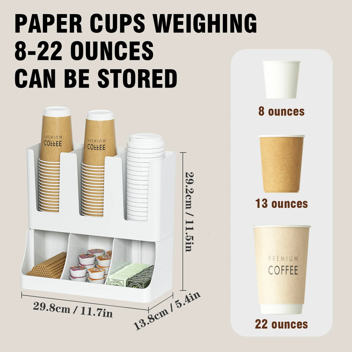 Væghængt Kaffestation-Organisator