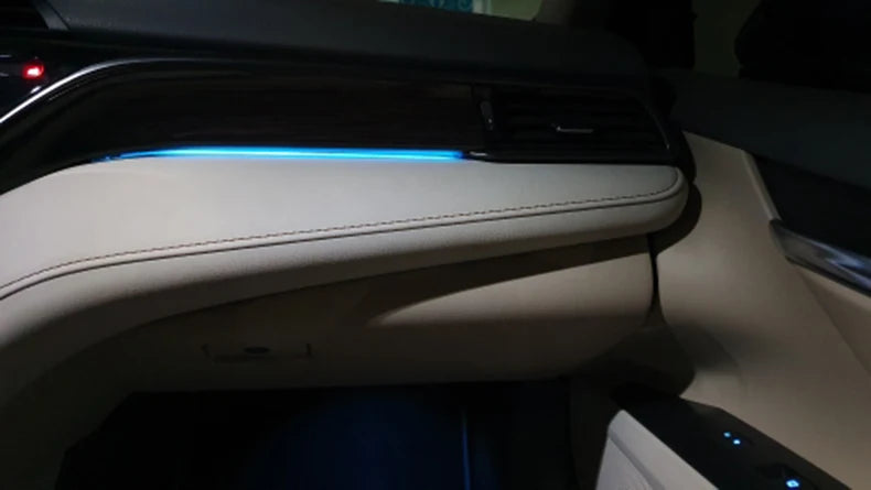 PMFC Ambient Light LED Center Console Or Storage BoxCar Interior Decorative Light Atmosphere Lamp For Toyota Camry 2018-2022