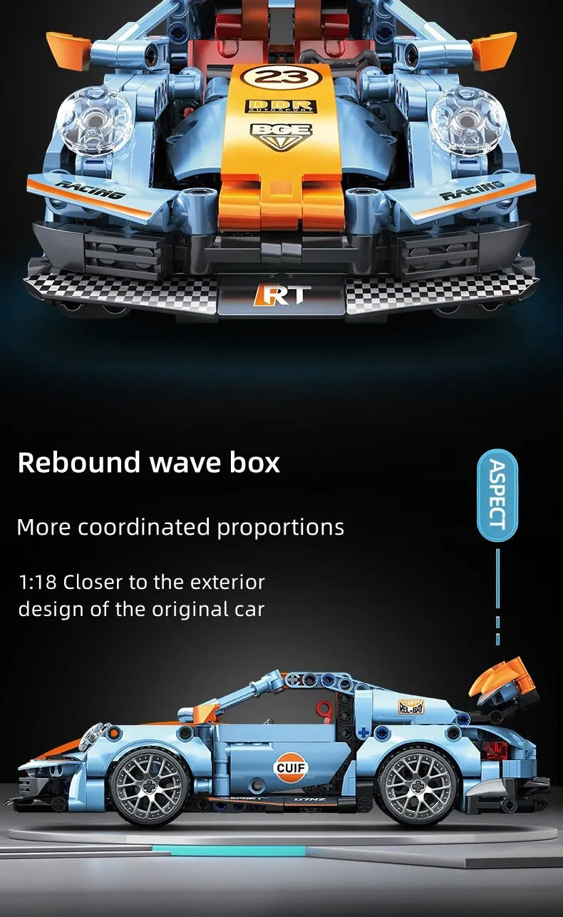 Építőkockák Város Sebesség Autó Ünnepi Ajándékozás Versenyjármű Kockák Szuper Versenyzők Téglák Játékok Gyerek Fiú Születésnap Gyerek Ajándék