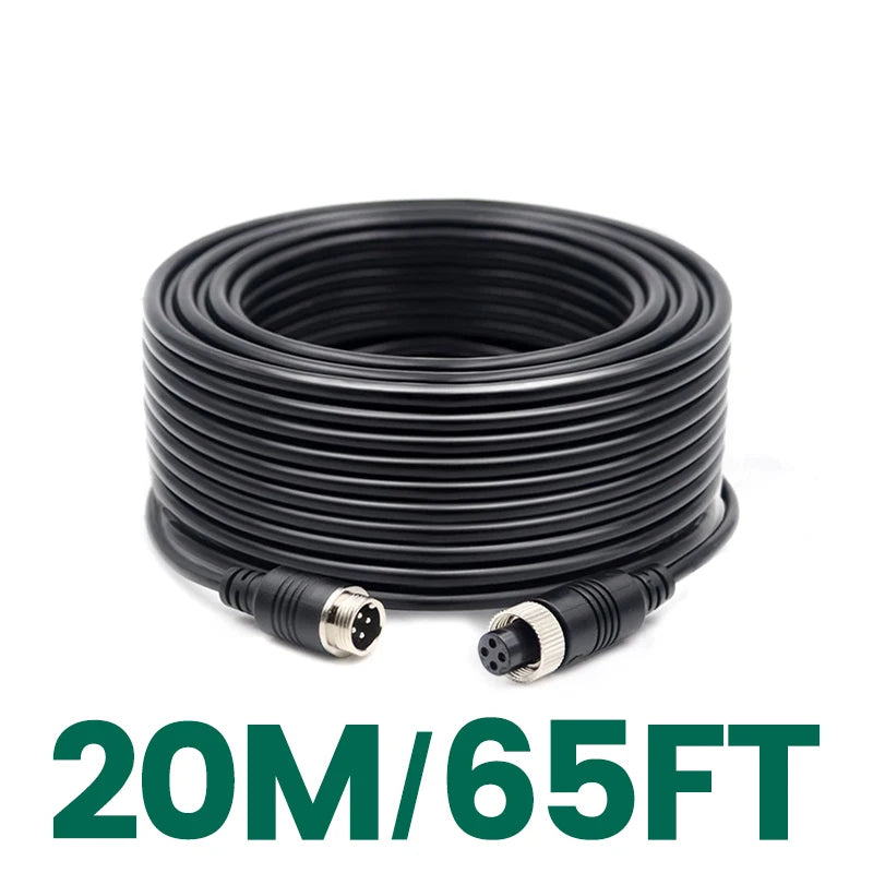 4-Pin Aviation Extension Video Cable for Vehicle Camera Monitor Connection