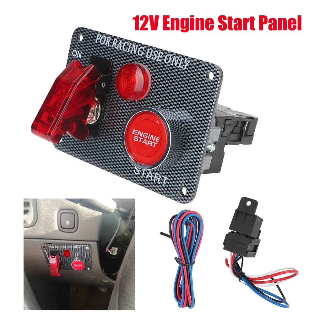 12 V Engine-Start Switch Panel with Relay