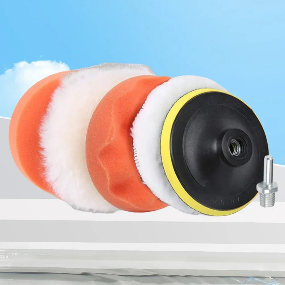 Car Polishing Pad Kit, 3/4/5-Inch Options