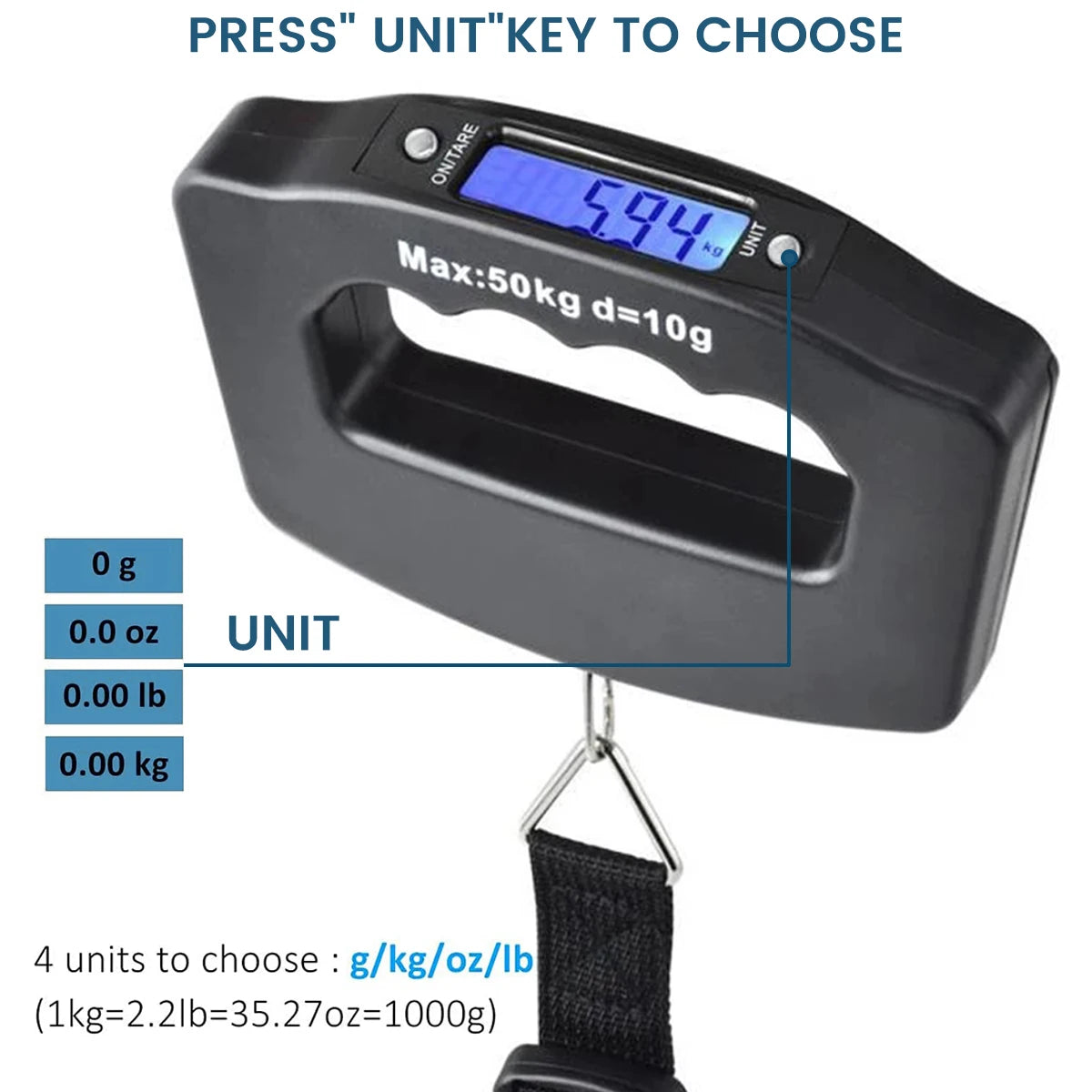 50 kg Digital Luggage Scale