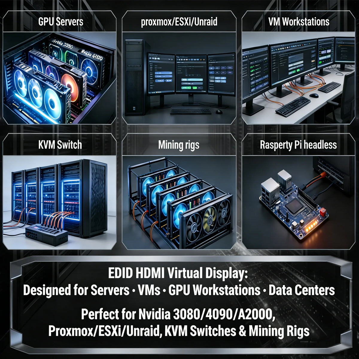 HDMI емулятор EDID с опции за резолюции
