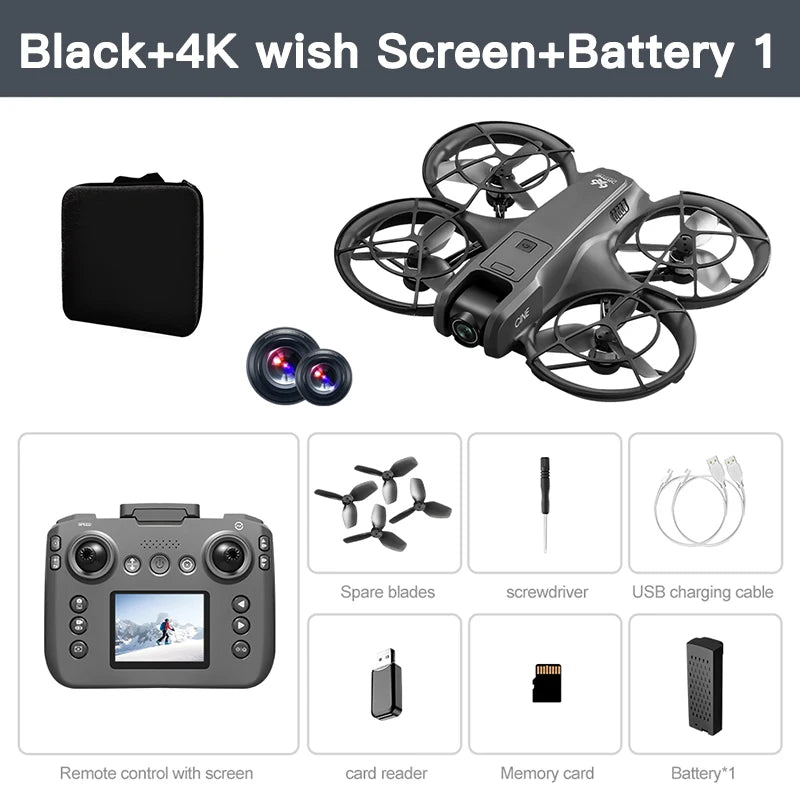 Lenovo V666 4K WiFi Drone with Obstacle Avoidance & Brushless Motor