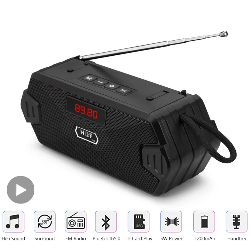 HY-3317 Portable Bluetooth Speaker with FM Radio