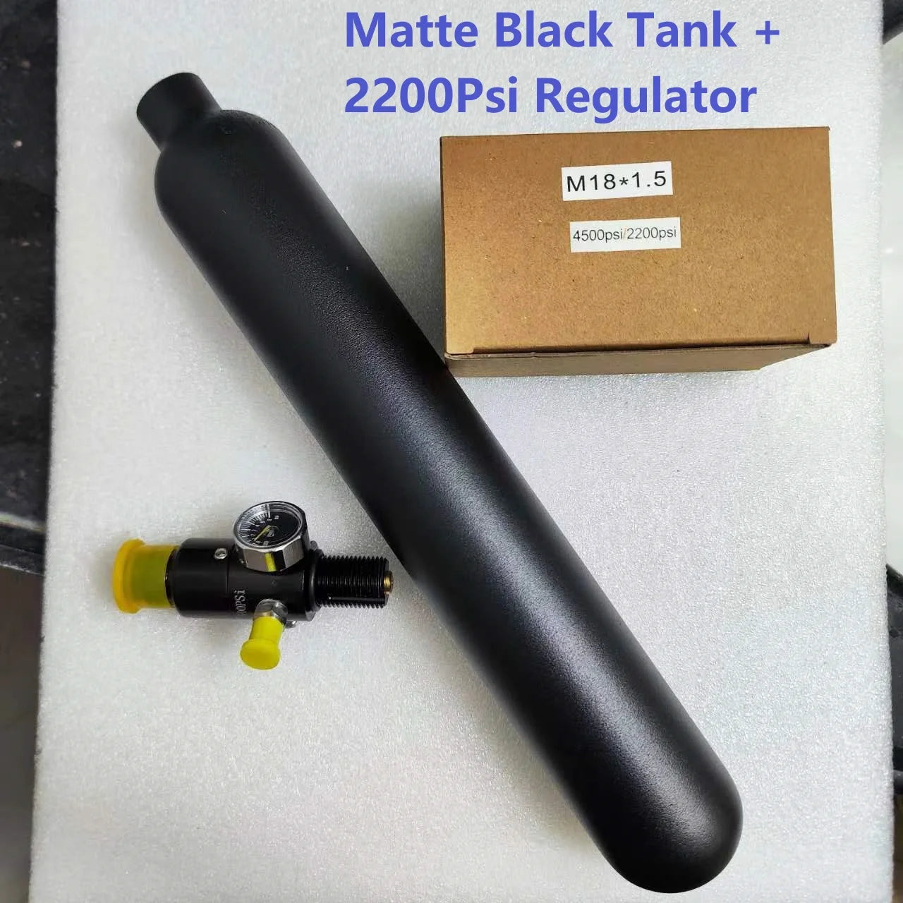 0.38L Aluminum Diving Tank Bottle 20MPa M18 Thread 4500 PSI
