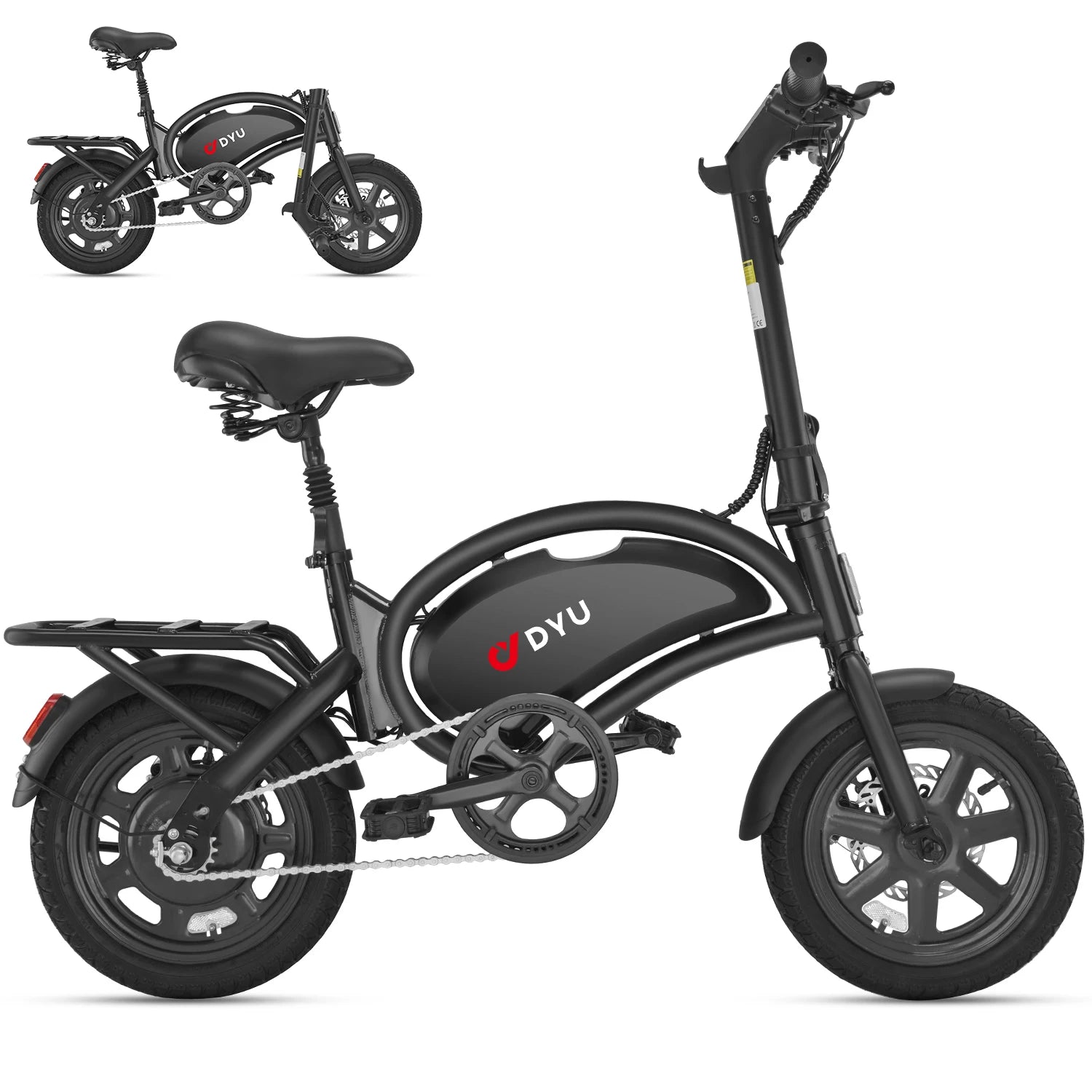 DYU D3F hopfällbar elcykel 20MPH 36V batteri kompakt elcykel