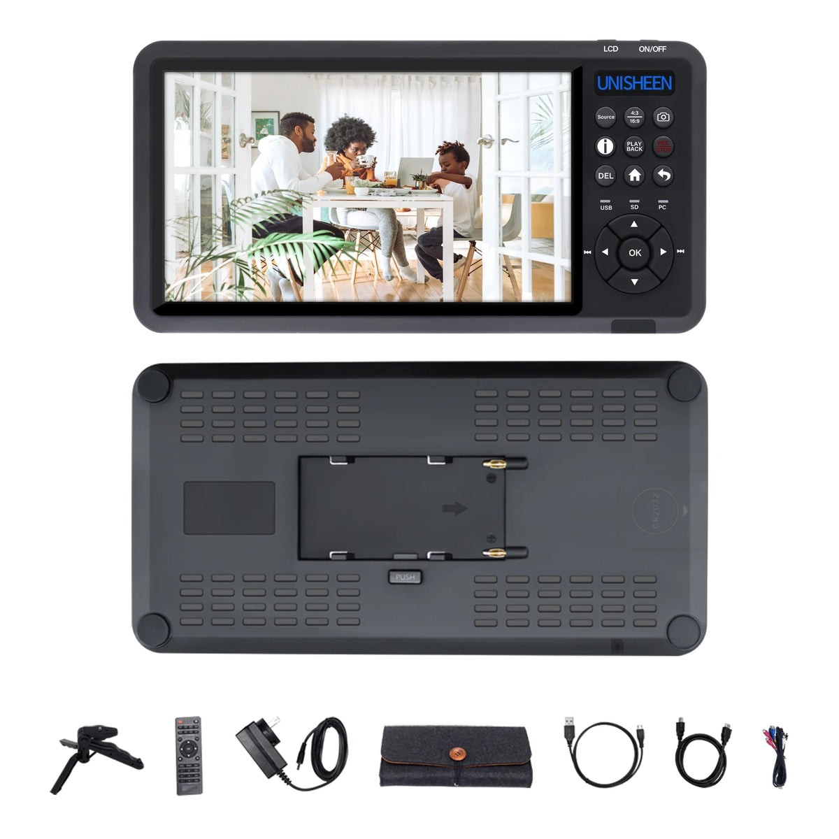 UNISHEEN HD Video Capture Box 2 Channel HDMI Picture-in-Picture Video Recorder with Screen MP4 Support SD Card U Disk Storage 10
