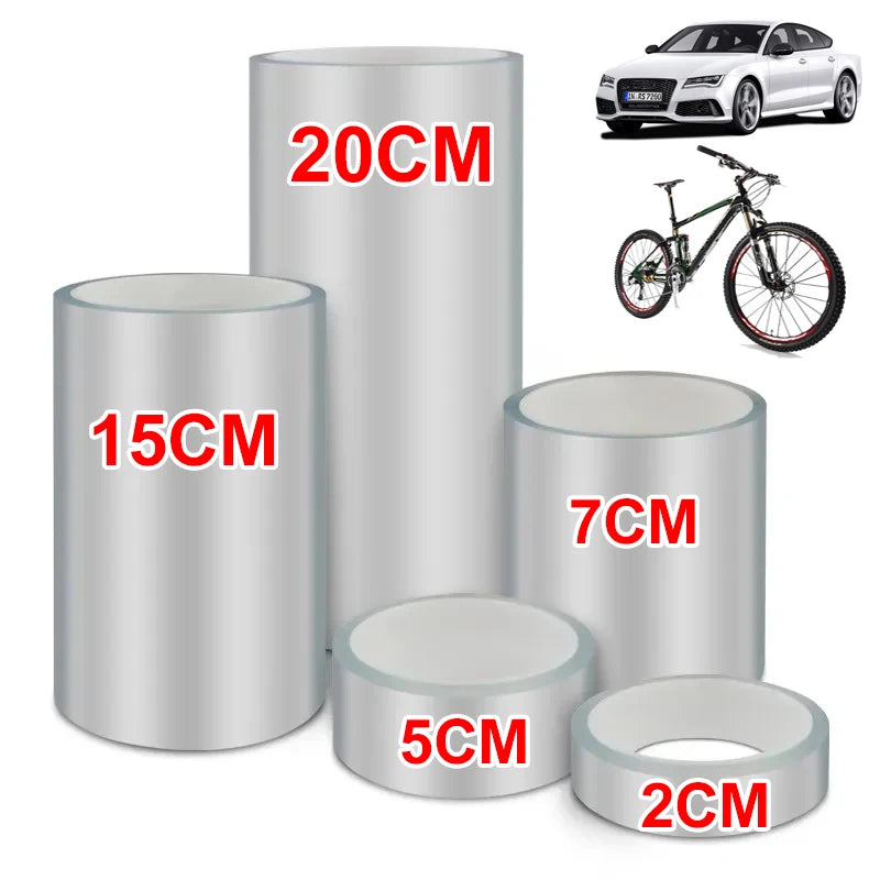 Transparent Bicycle Stickers Tape 3M 5M 10M Bike Frame Protector Cycling Tape Film Invisible Scratch Resistant Riding Decoration 