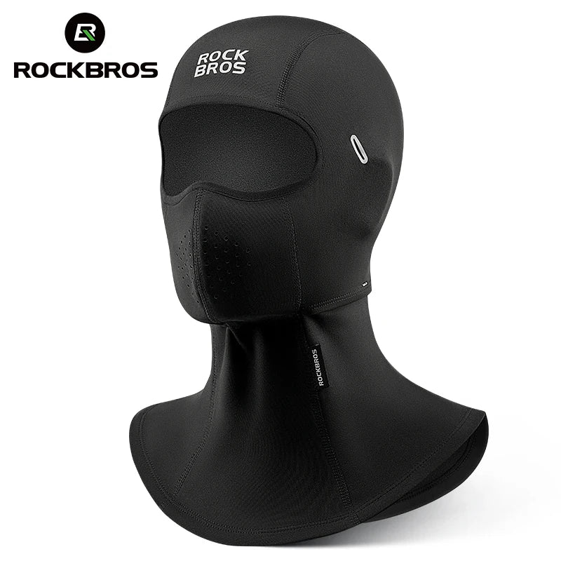 ROCKBROS Χειμερινή Αθλητική Μάσκα, Ζεστή Fleece Μάσκα Προσώπου, Μπαλακλάβα για Ποδηλασία και Σκι, Μάσκα με Άνοιγμα για Γυαλιά, Άνετη
