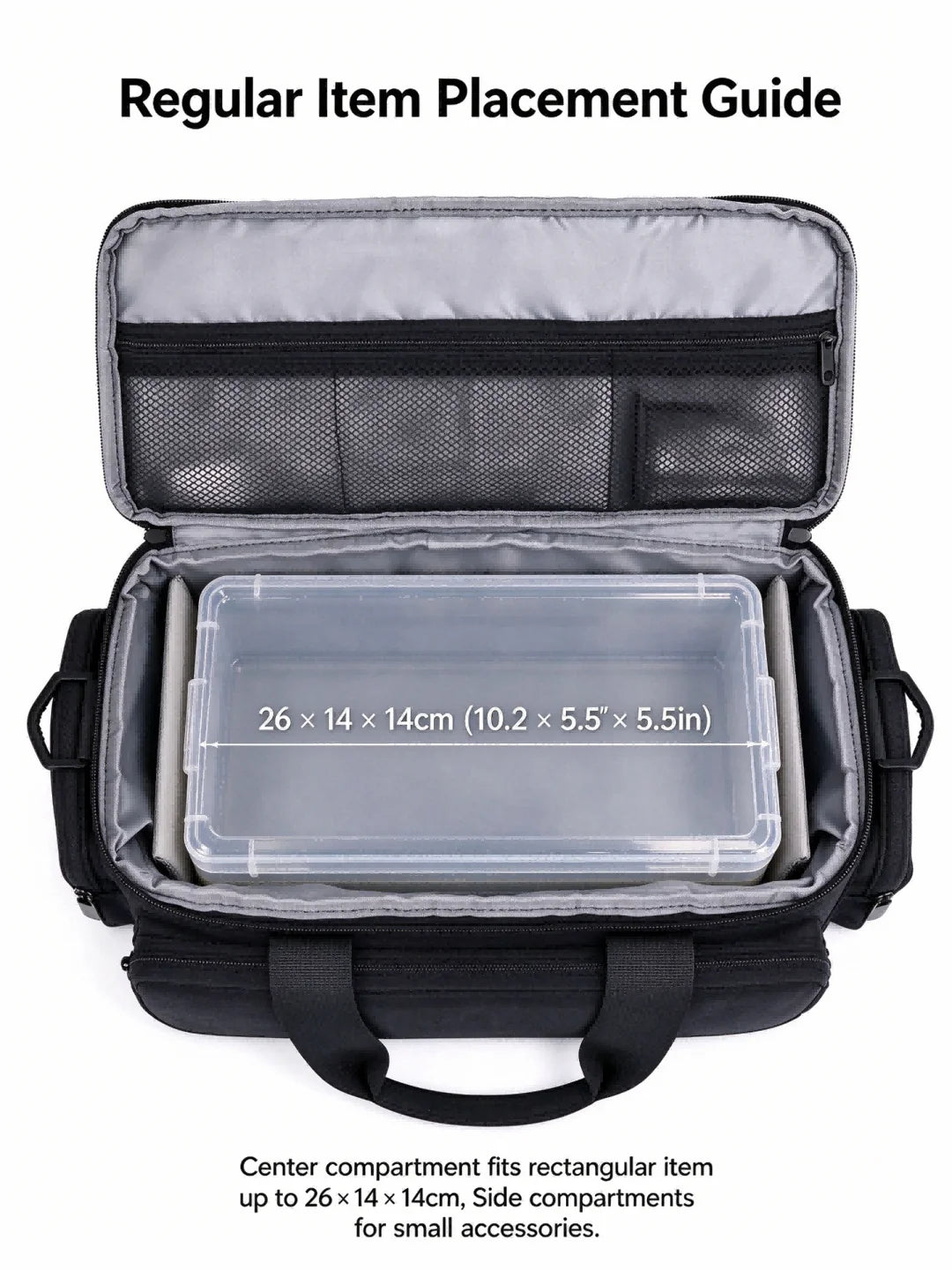 Camera Bag Travel Camera Shoulder Bag Water-resistant Shock-proof for Mirrorless Camera W/ Removable Dividers and Shoulder Strap