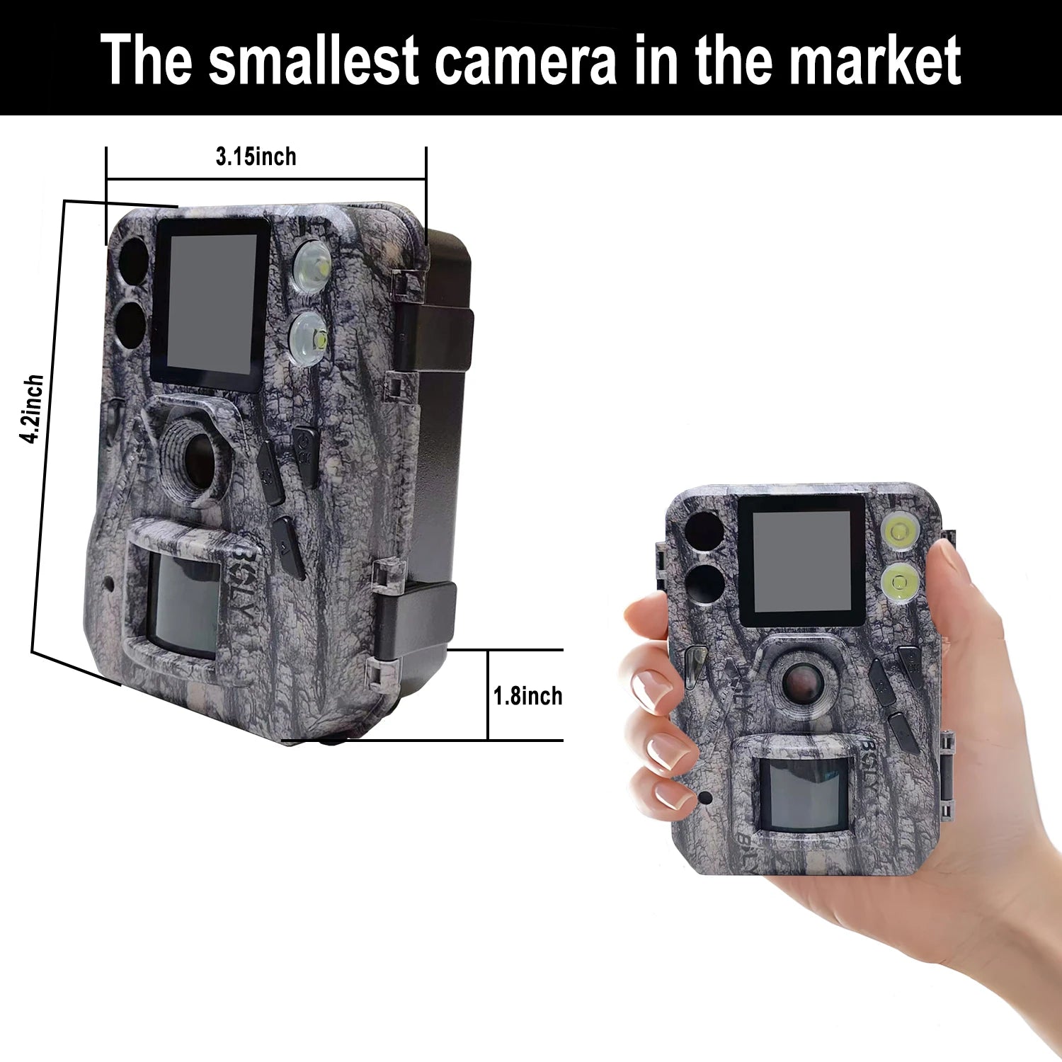 BolyGuard SG520-Plus 4K 48MP Trail Camera with Night Vision