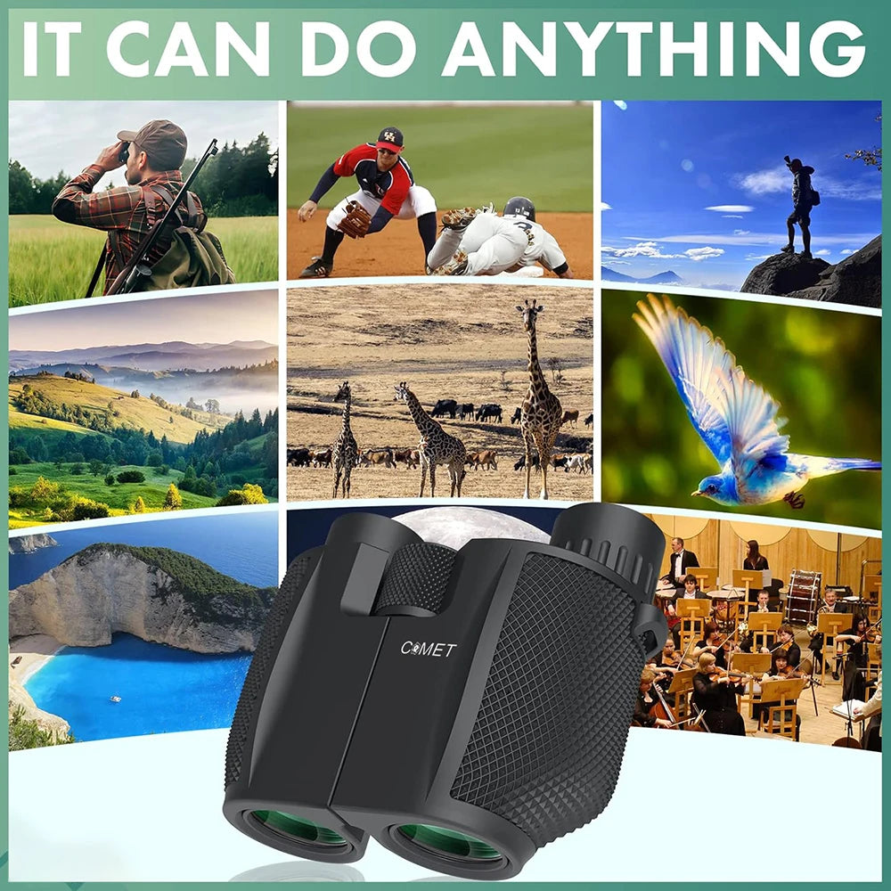 Compact 10x25 Folding Binoculars