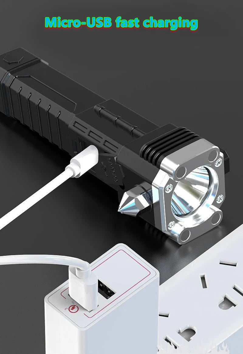 Rechargeable Vehicle Work Light with Glass Breaker