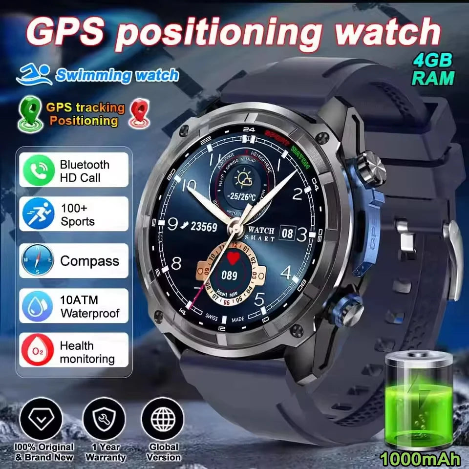 Smartwatch GPS con mappe offline, display AMOLED e memoria da 4GB