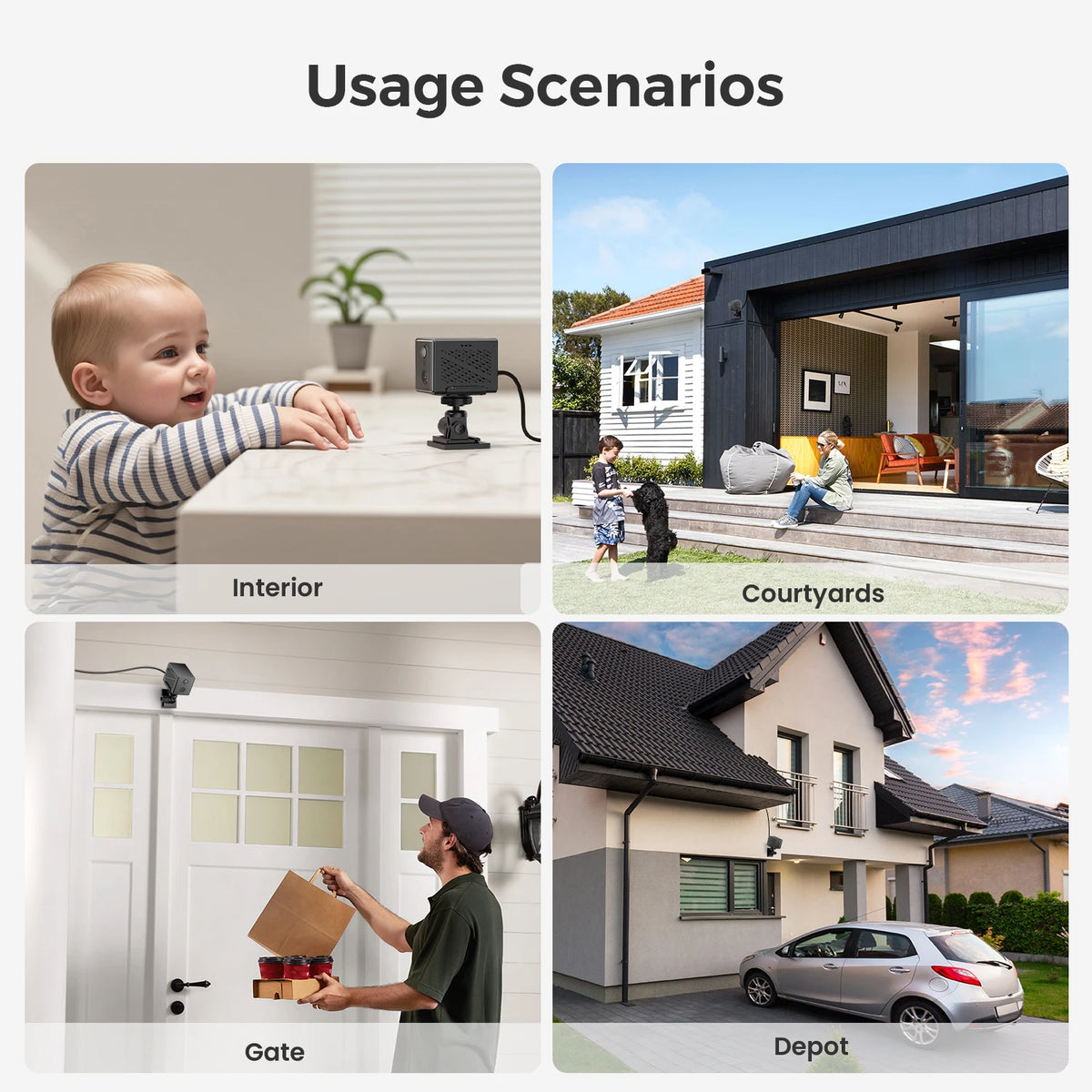 OKAM PRO 4G HD 5MP Wifi Camera Mini Wireless Surveillance Camera 2400mAh Battery Powered PIR Human Detection Security Protection