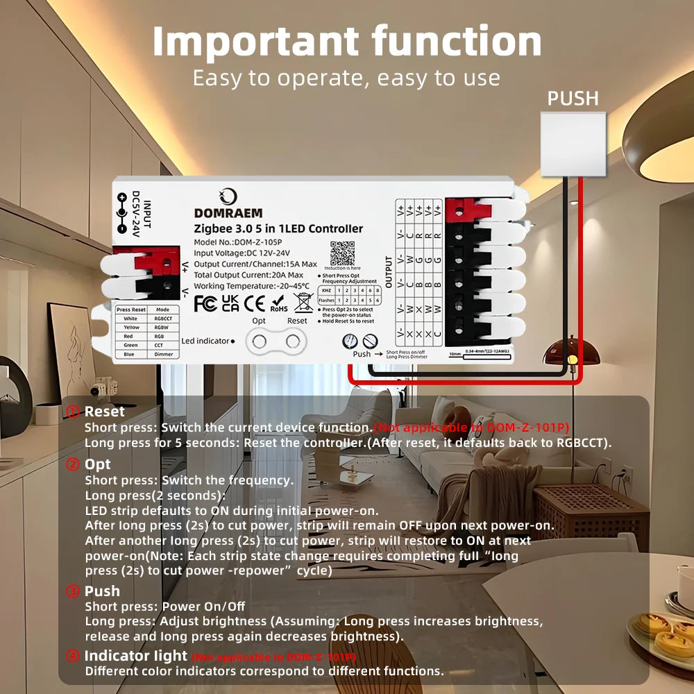 Zigbee 3.0 PWM-LED-nauhuri