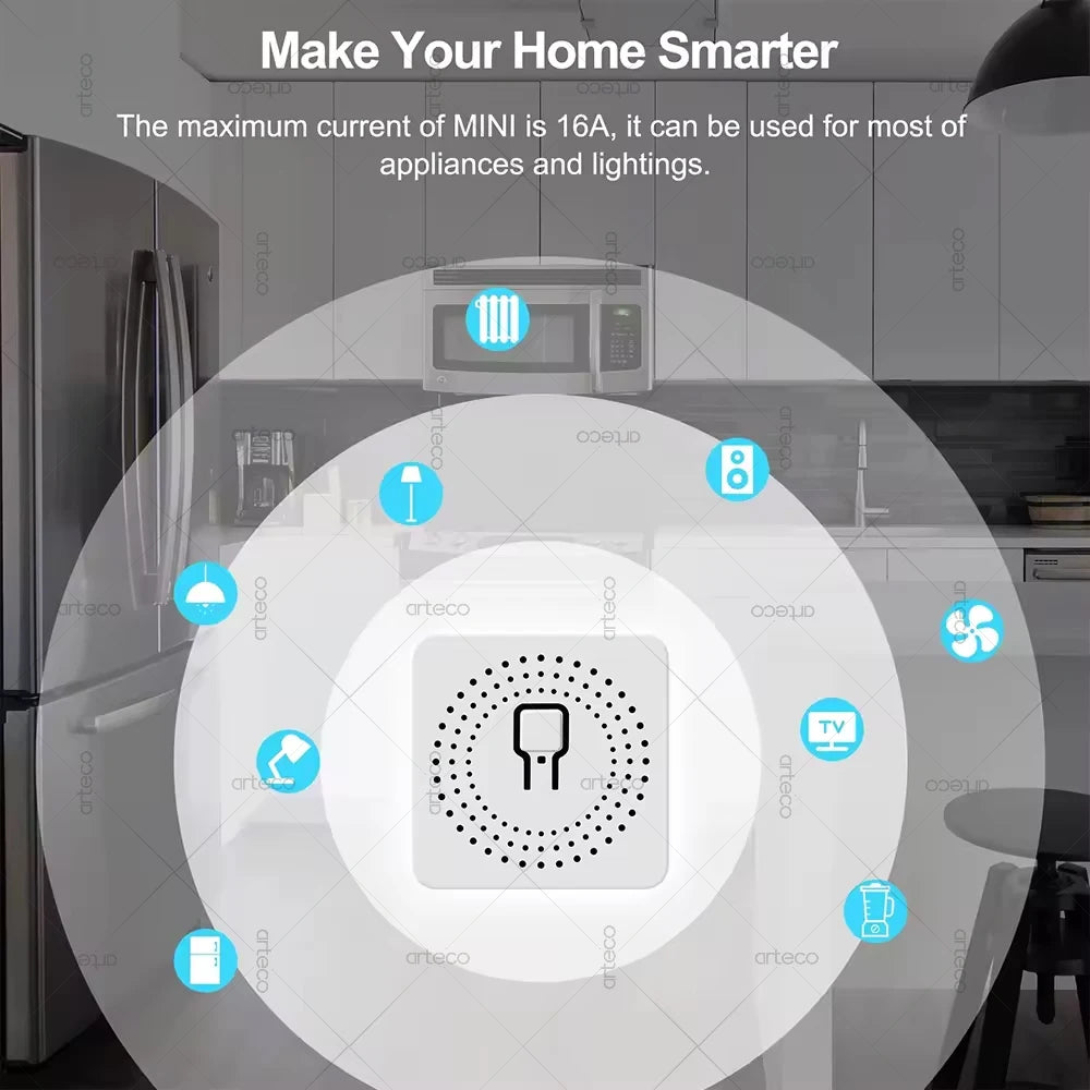 Zigbee 3.0 mini-smartrelä, 16 A