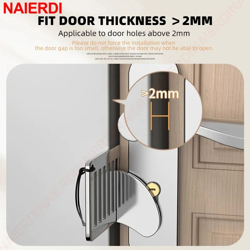 Stainless Steel Portable Door Lock