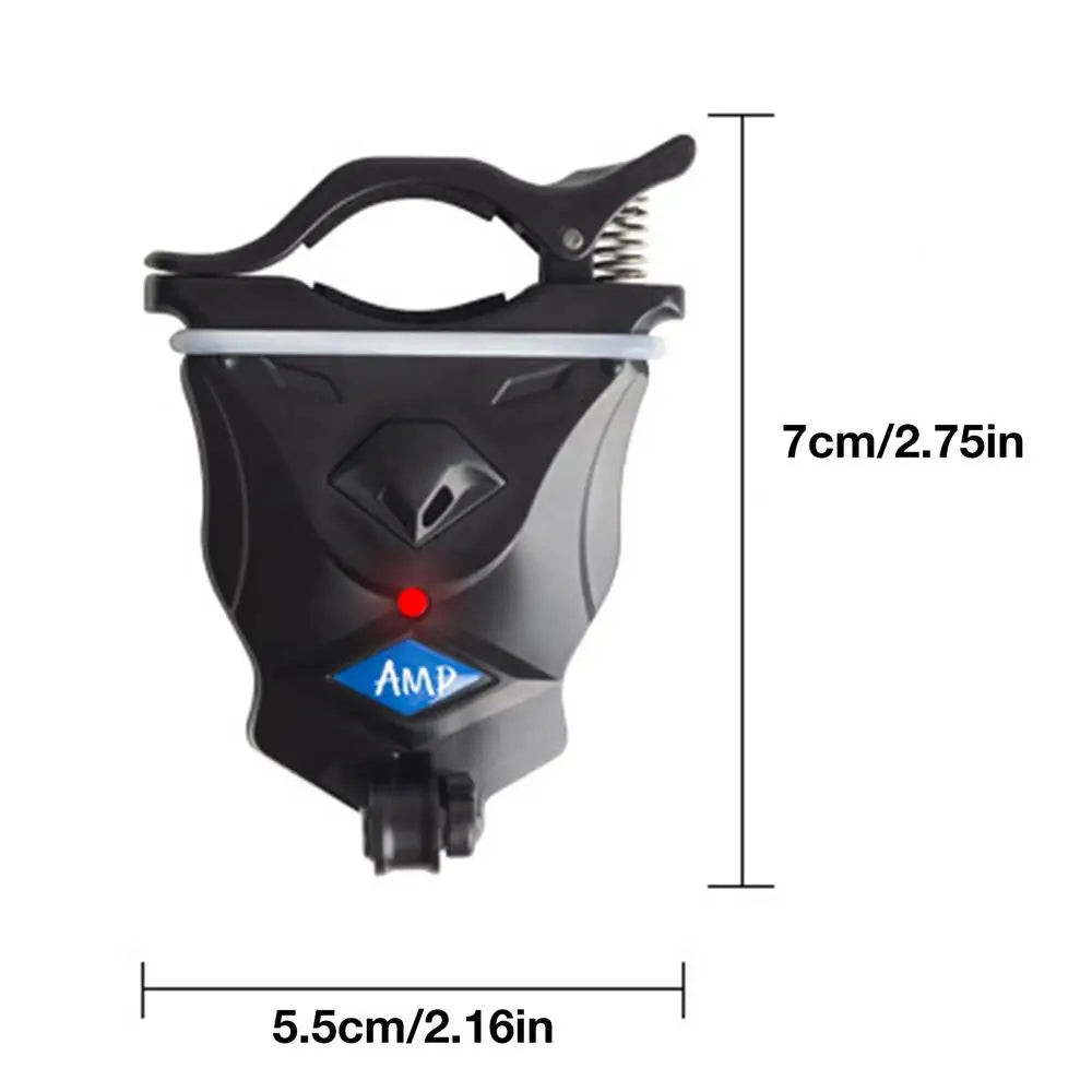 Fishing Bite Alarm, Sound and Light, Clip-On, 2-Pack