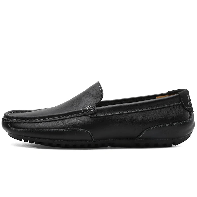 Genuine Leather Breathable Slip-On Loafers for Men