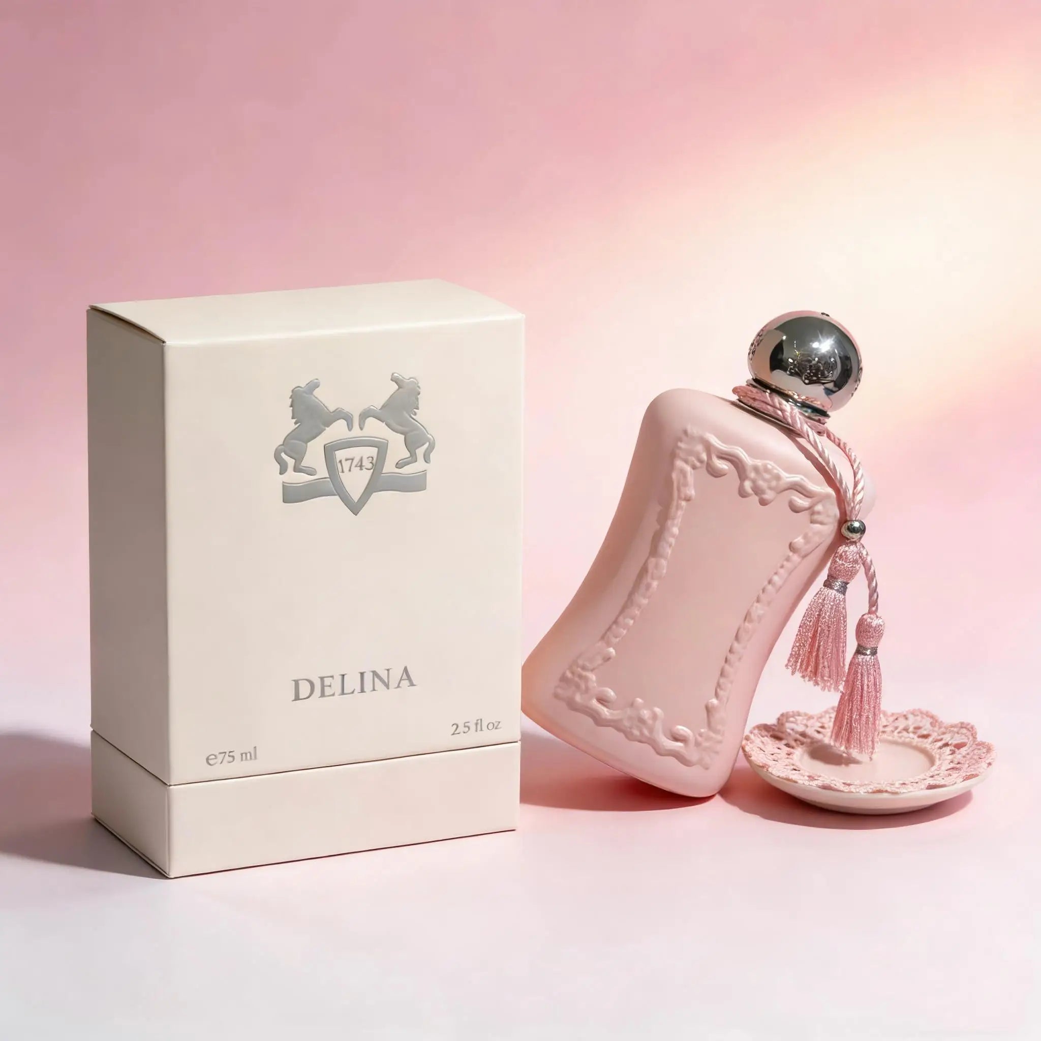 Garrafa Rosa Elegante com Fragrância Floral e Tassel para Uso Diário