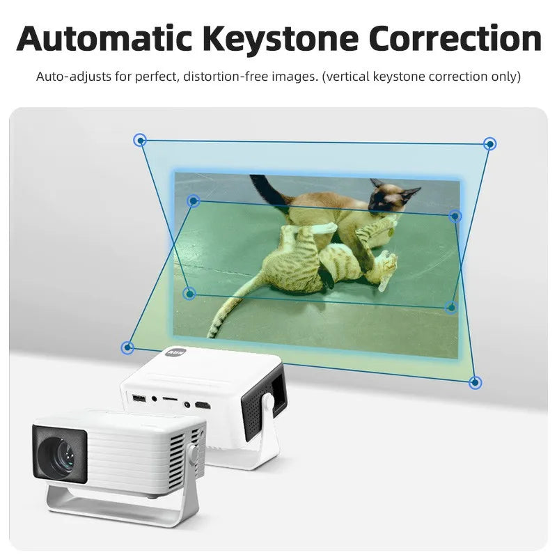AUN Y3 Projector Portable Home Theater MINI Projector Video 3D Smart TV Cinema IPhone Cable Mirror For Full HD 4K Video Via HDMI