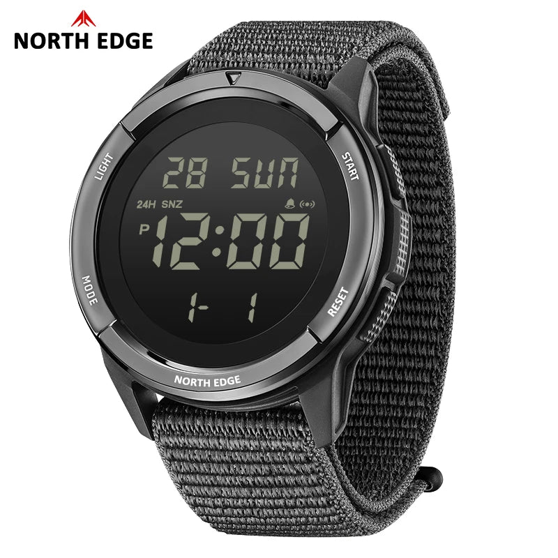 NORTH EDGE 2026 TERRAX Herrenuhr Digitaluhr Outdoor-Sport Schwimmen Wasserdicht 50M Stoppuhr Countdown Elektronische Uhr Für Herren