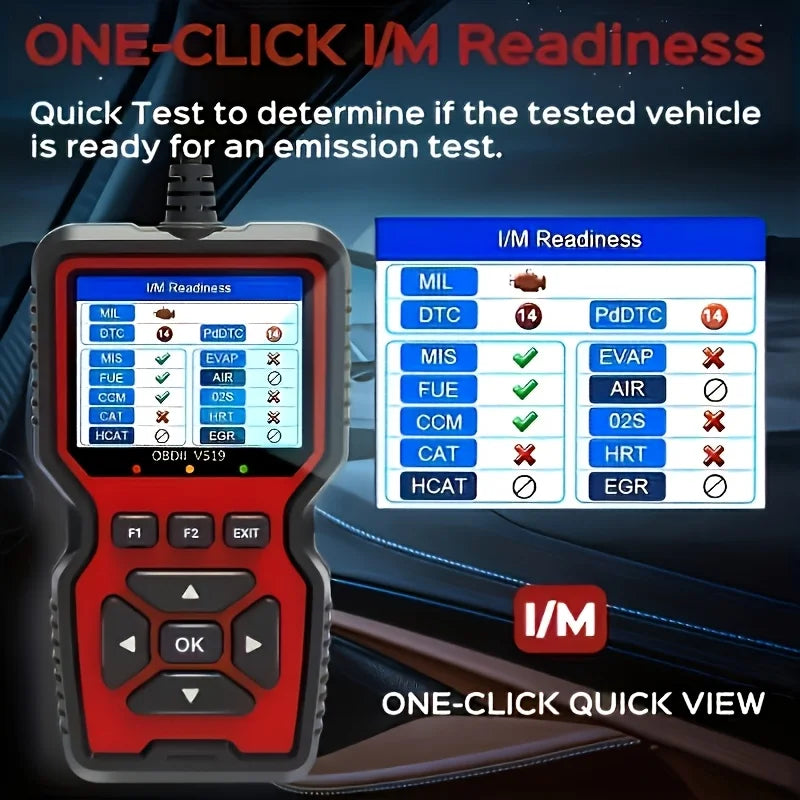 V519 Wired OBD-II Diagnostic Scanner