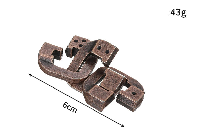 Interlocking hjärntrasselpussel – designalternativ