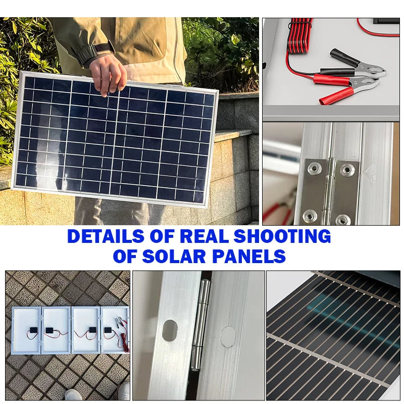 800W solárny panel Skladací rám Odolný, Prenosný solárny panel Dizajn pre kempovanie, vozidlo RV a núdzový prúd