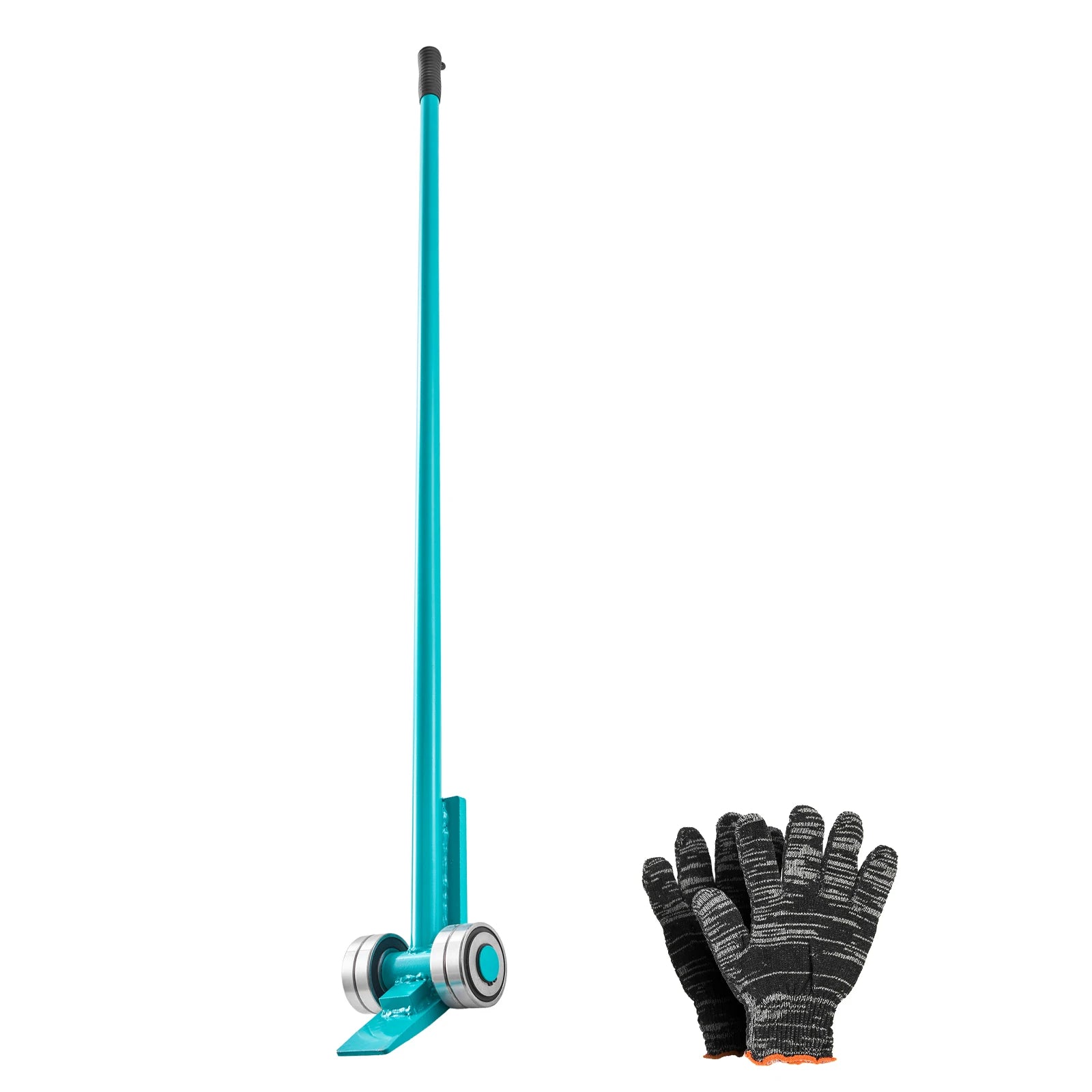 SucceBuy 8818 lbs Prylever Bar Carbon Steel Handle Lever Dolly Pry Lever Bar med hjul för betongblock utrustningshantering
