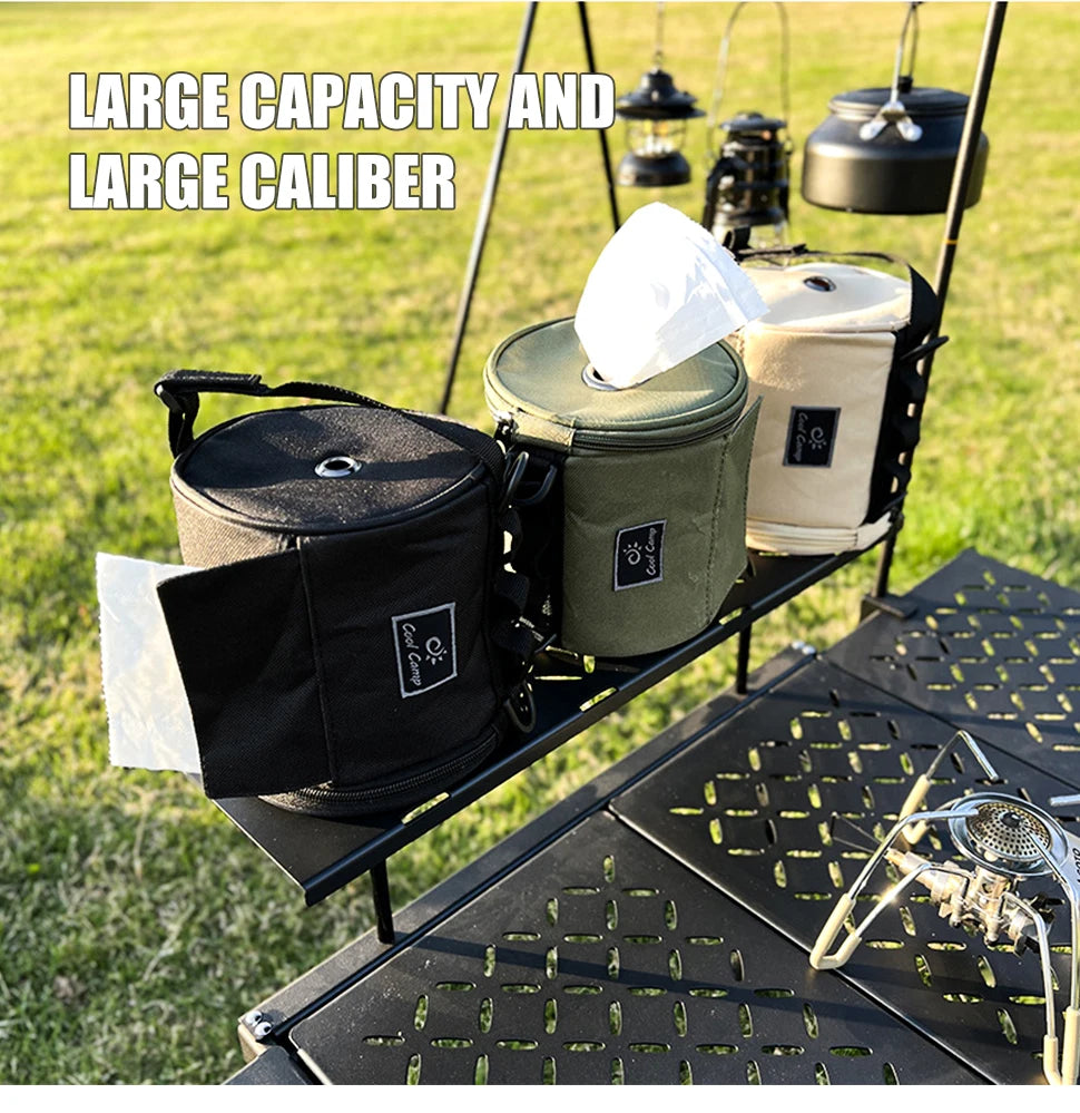 Outdoor Tissue Case with Hook for Travel Roll Paper Storage