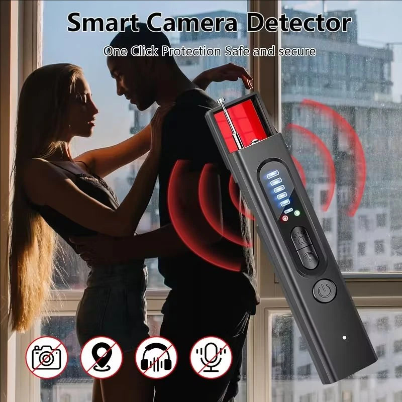 Detector de Câmera Oculta Antiespião Dispositivo de Rastreamento de GPS para Carro, Escuta, Bug, RF, Scanner de Sinal All Inalámbrico, Gadget de Proteção e Segurança