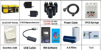 Sada tiskárny A3 DTF TX800 XP600 L1800 pro přenos vysoce kvalitní fólie