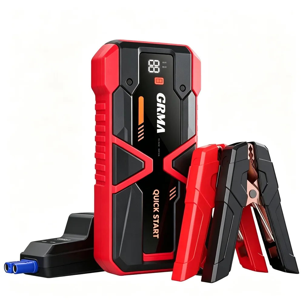 Portable Car Jump Starter 12000A Peak 12V Battery Pack with LED Light