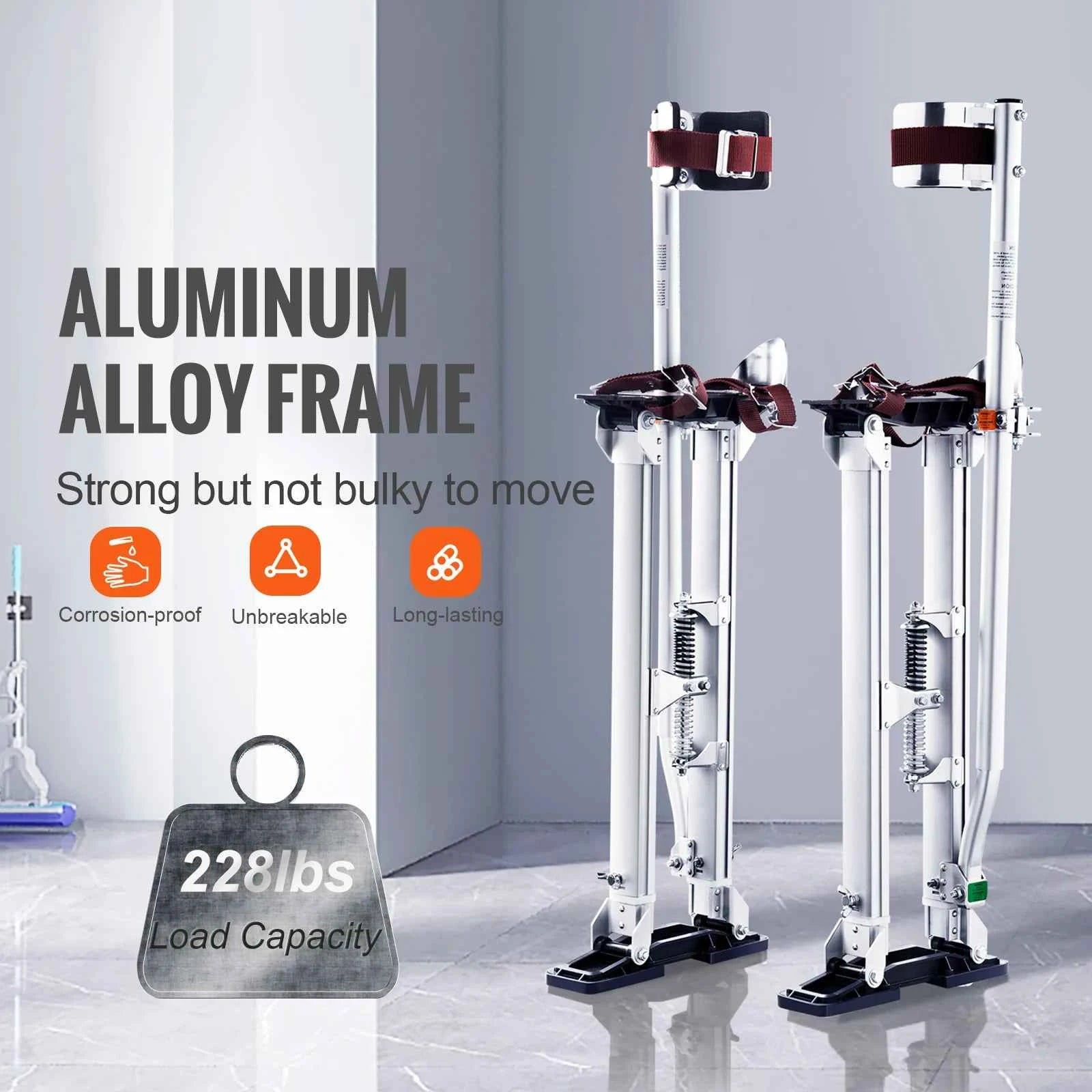24-40 in Adjustable Drywall Stilts Aluminum Alloy